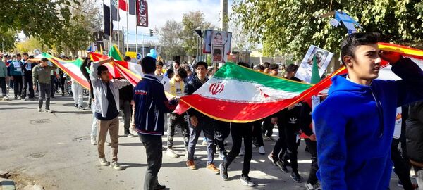 مراسم راهپیمایی یوم الله ۱۳ آبان در بخش نوخندان