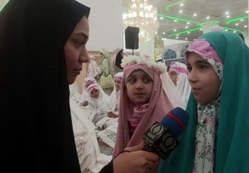 جشن تکلیف ۳ هزار نفری دختران در مسجد جمکران 
