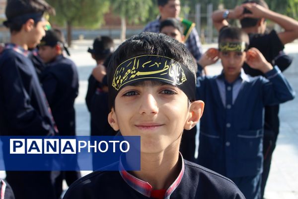 عزاداری دانش‌آموزان قم در آستان مقدس امامزاده سیدعلی(ع)