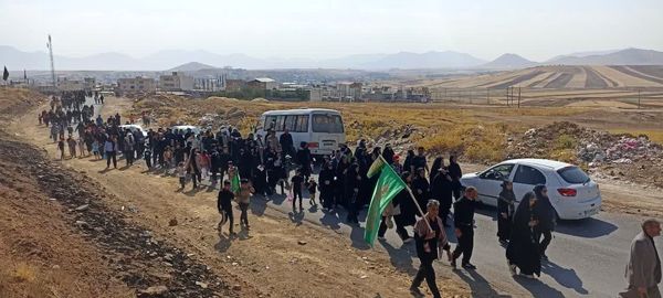 پیاده‌روی جاماندگان اربعین حسینی در نورآباد