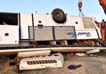 جزئیات واژگونی مرگبار اتوبوس در محور یزد - طبس