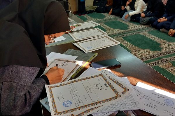 برگزاری مسابقات شطرنج دانش‌آموزان دختر متوسطه‌دوم در بهارستان‌۲