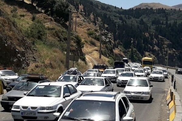 ممنوعیت تردد در مسیر شمال به جنوب آزادراه تهران - شمال و جاده چالوس از ساعت ۱۳