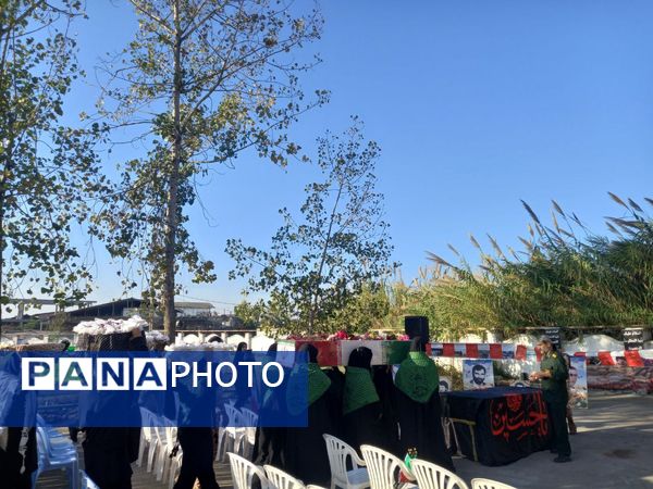 مراسم وداع شهید خوشنام در مدارس بهنمیر