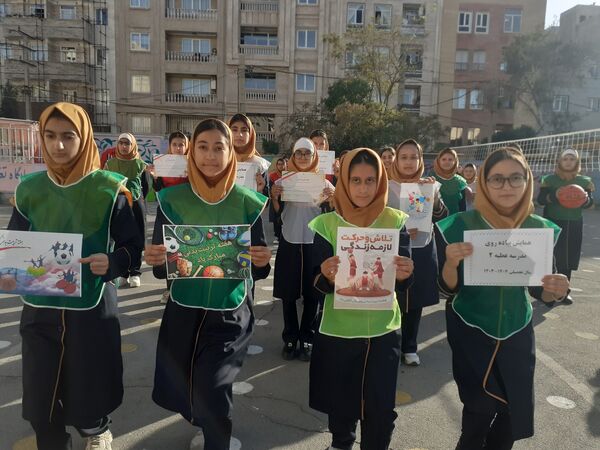 مسابقات ورزشی در دبیرستان عطیه ۲ شهرستان ملارد