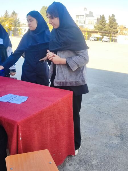 انتخابات شورای دانش‌آموزی در هنرستان مهدیزاده نیا