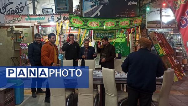 مراسم نور افشانی و ایستگاه صلواتی در شهرستان سملقان