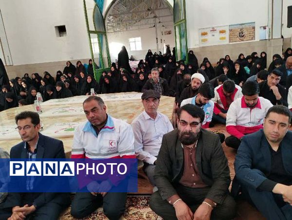 عزاداری سیدالشهدای خدمت «شهید آیت‌الله رئیسی» در کوهبنان