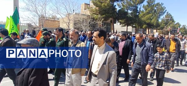 راهپیمایی روز قدس در شهرستان کوهپایه 