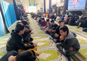 برگزاری مراسم شهادت حضرت فاطمه زهرا (س) در دبیرستان پژوهش آشخانه 