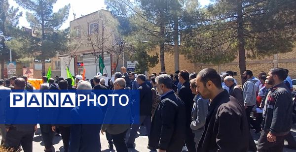 راهپیمایی روز قدس در شهرستان کوهپایه 