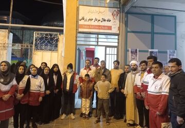 افتتاح خانه هلال سردار حیدر زرقانی 