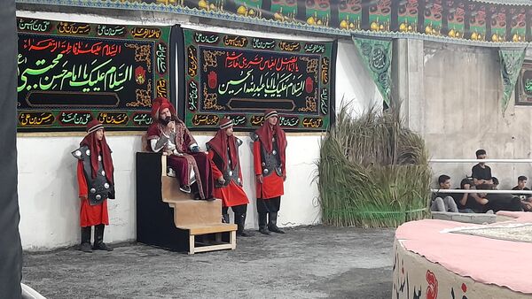مراسم تعزیه‌خوانی، در روستای مارکده‌