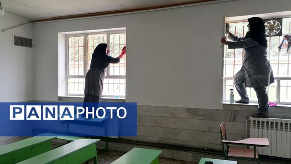 آماده‌سازی دبستان خاکشور مشهد به‌مناسبت آغاز سال تحصیلی