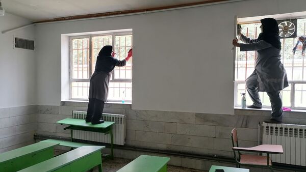 آماده‌سازی دبستان خاکشور مشهد به‌مناسبت آغاز سال تحصیلی