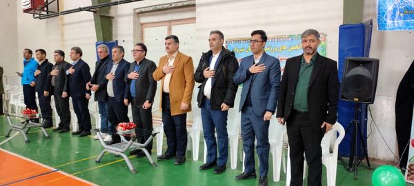 افتتاحیه مسابقات جام اقتدار فوتسال در سالن ۱۳ آبان شهرستان شیروان 