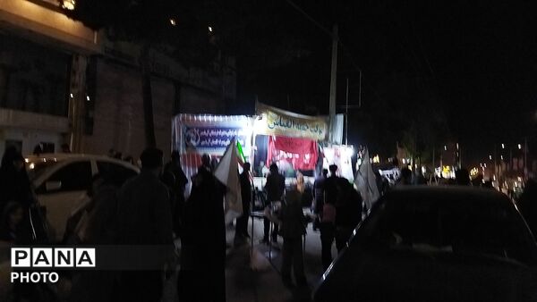 گذری بر فعالیت موکب خیمه العباس  در شصت و هفتمین شب از اجتماعات مردمی نیشابور