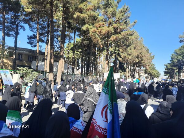 فریاد استقلال و آزادی در طنین ۱۳ آبان در تربت حیدریه