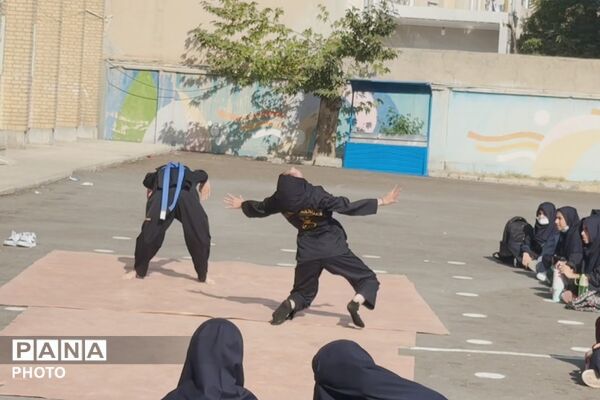 از صندلی درس تا  تاتمی، هنرنمایی کاراته کارها و نینجاهای مدرسه قیام