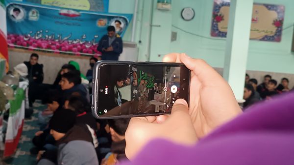 مراسم استقبال از شهید گمنام در دبیرستان شاهد ابوذر غفاری نیشابور 