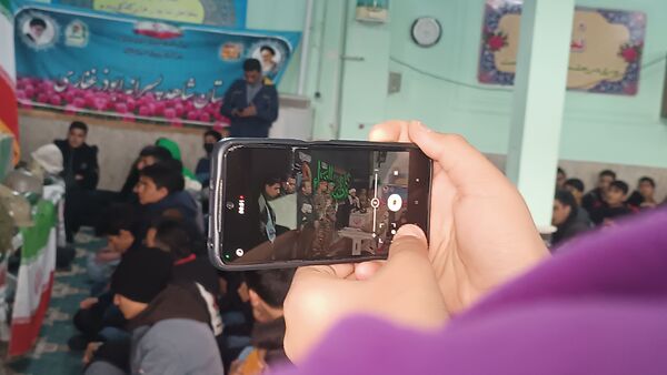 مراسم استقبال از شهید گمنام در دبیرستان شاهد ابوذر غفاری نیشابور 