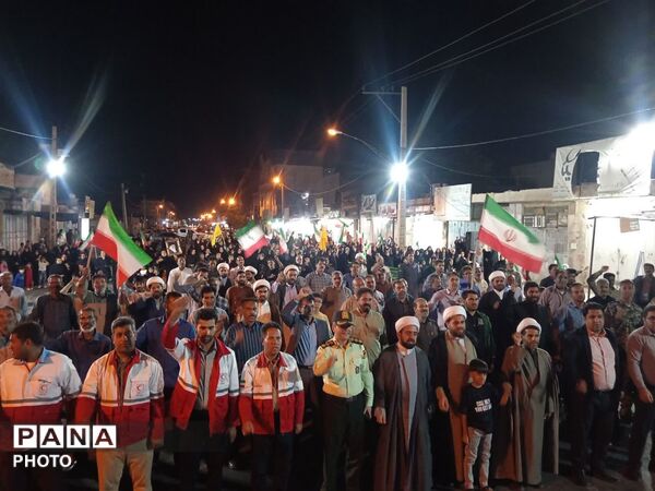 حضوردانش آموزان دراجتماع مردمی رودبارجنوب