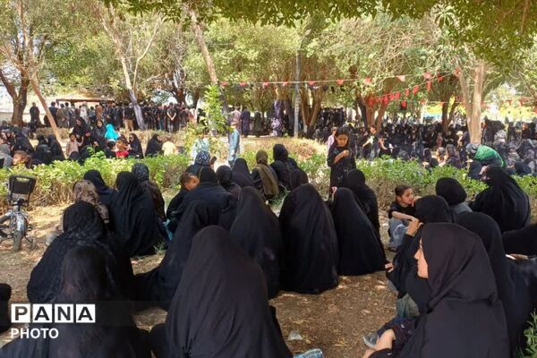 تجدید میثاق مردم رودبار جنوب با آرمان‌های حسینی در جوار قبور شهدای گمنام