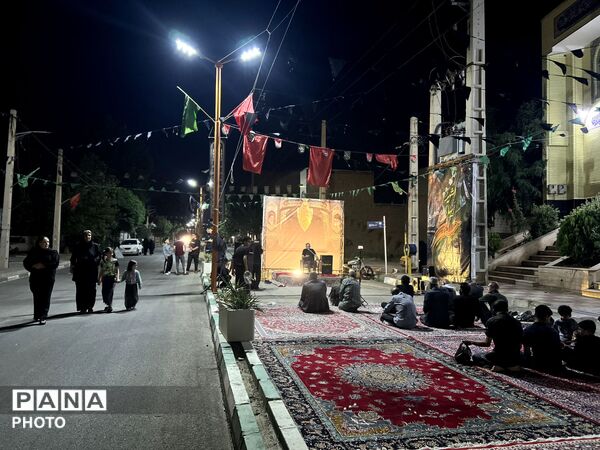 شور حسینی در شهرک ینگی امام  در شب اول محرم 