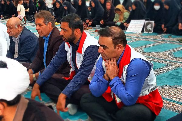 مراسم اولین سالگرد شهدای خدمت در شهرستان باشت