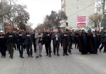 مراسم دسته عزاداری و سینه‌زنی روز شهادت امام علی (ع) در شهر آشخانه
