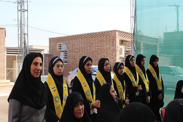 آیین نمادین نواختن زنگ آغاز تحصیلی در مدارس خوزستان