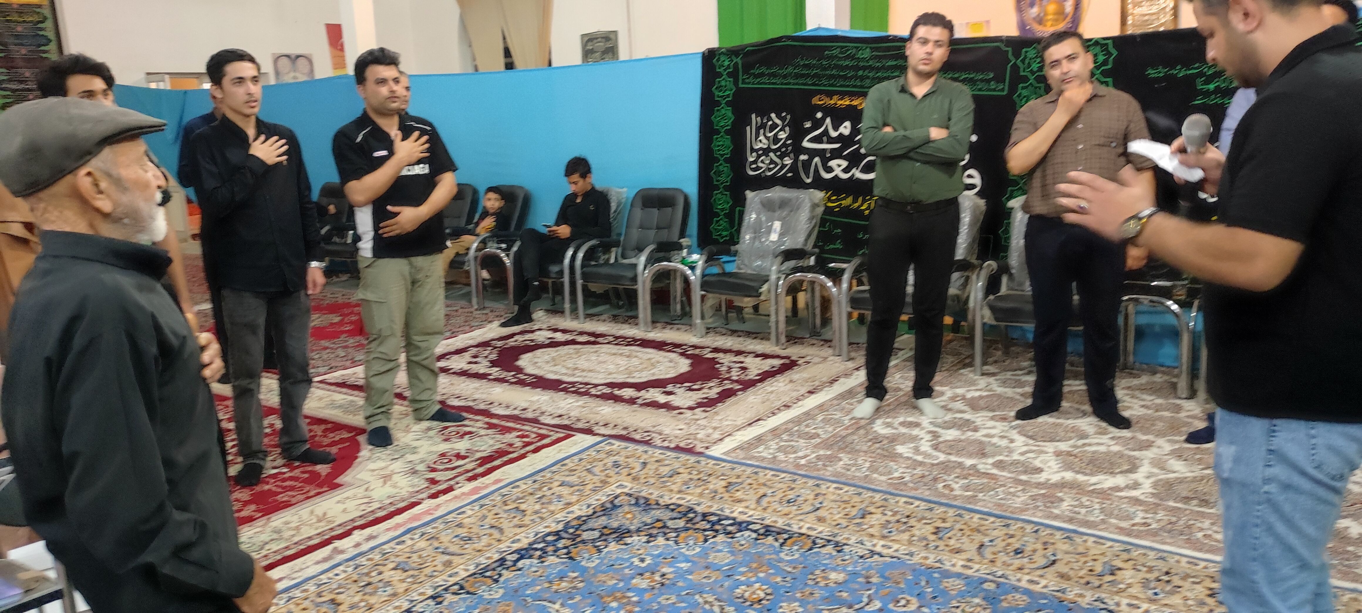 مراسم عزاداری شب عاشورای حسینی در مسجد محمد رسول (ص) حسین آباد شیروان