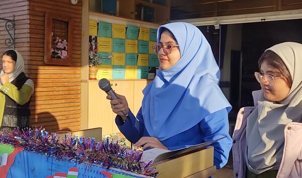 هفته بسیج دانش‌آموزی در دبیرستان فرزانگان قائمشهر