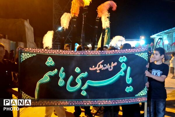 شب تاسوعای حسینی در شهر بهمن