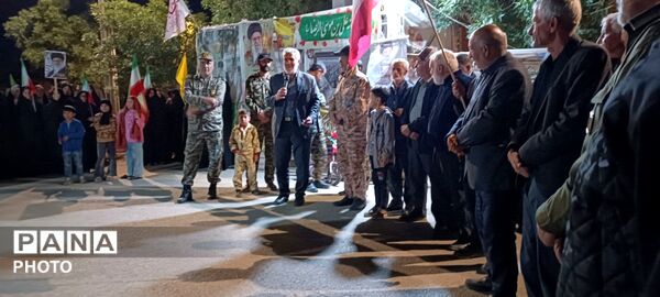 تجدید پیمان مردمان کوی یکن آباد با ایران جان