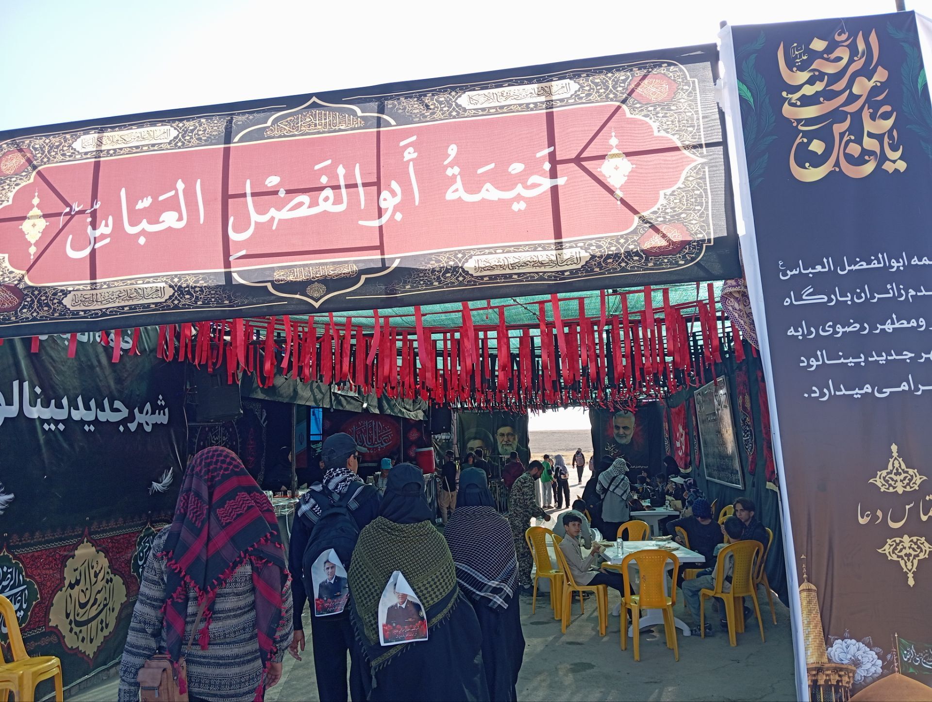 خدمت رسانی شبانه روزی موکب ها به زائران امام رضا (ع) 