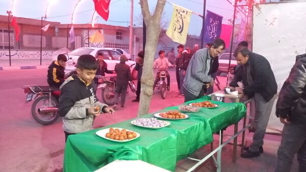 ایستگاه صلواتی جشن میلاد حضرت زهرا (س) در هیئت شاهزاده علی اصغر فدافن