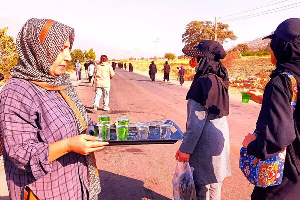 پذیرایی موکب‌ها از جاماندگان اربعین حسینی در شهرستان باشت