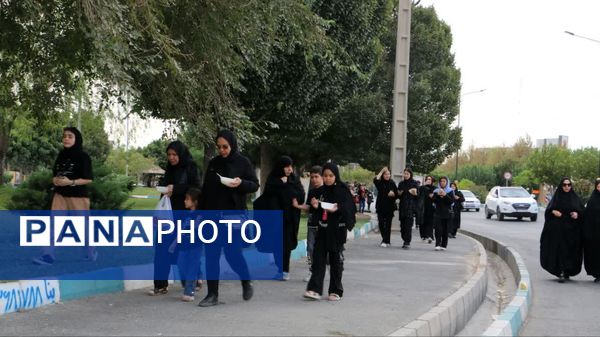 برگزاری مراسم پیاده‌روی بازماندگان اربعین در صفادشت