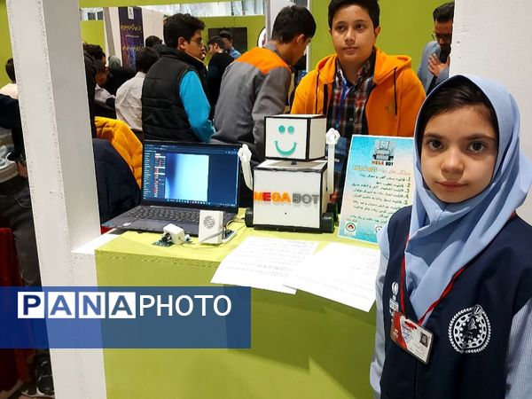 افتتاحیه غرفه رباتیک ناحیه۶ مشهد در نمایشگاه بین‌المللی مشهد 