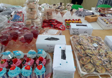 بازارچه صنایع دستی و غذایی و طرح بوم در دبستان معارف ۶