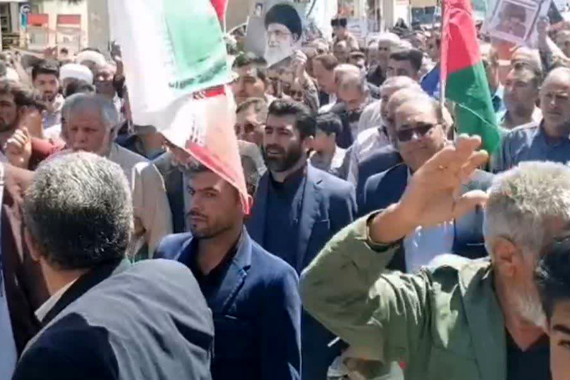 حضور پرشور مردم شهرستان بیضا در راهپیمایی روز قدس/ فیلم