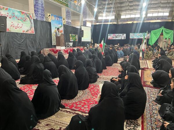 حضور پرشور دانش‌آموزان مدارس خاتم در رزمایش اقتدار بسیجیان