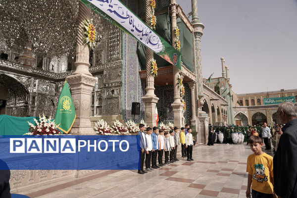 جلوه هایی از کاروان نمادین ورود کریمه اهل بیت به قم