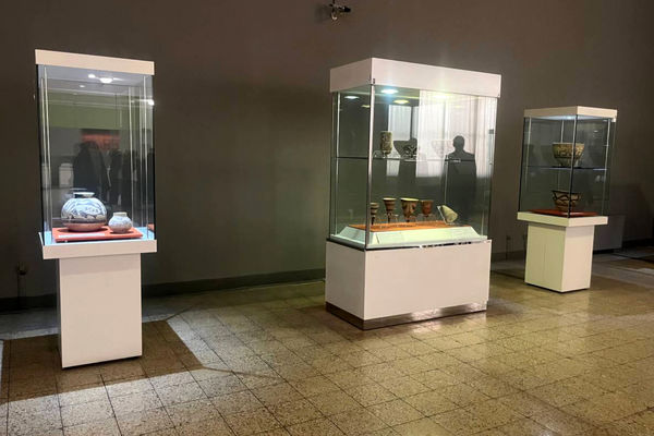 گوشه‌ی کوچکی از موزه ملی ایران باستان در قاب پانا