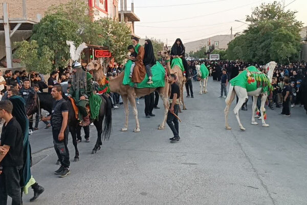 بانگ چاووش محرم و لبیک یاحسین در شهر بهمن