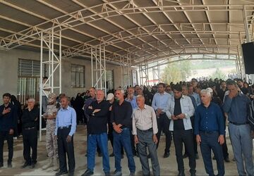 عاشورای حسینی در گلزار شهدای شهر ناغان 