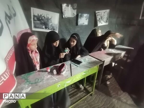 حضور دانش آموزان در موکب سازمان دانش آموزی در یکصد و ششمین شب تجمعات