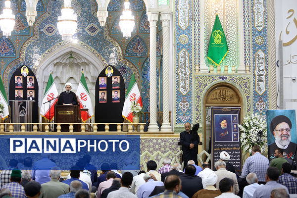 مراسم هفتم شهدای خدمت با حضور سرپرست ریاست جمهوری در قم