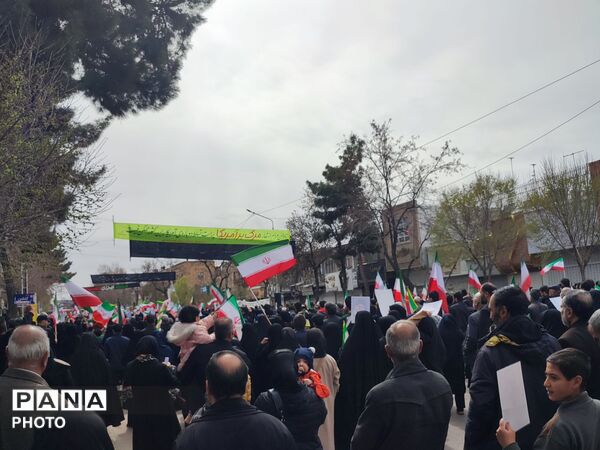 قاب پانا میزبان راهپیمایی روز قدس در شهرستان نیشابور 